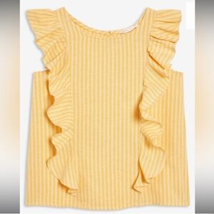 Jillian Harris x Joe Fresh Sunshine Ruffle shirt